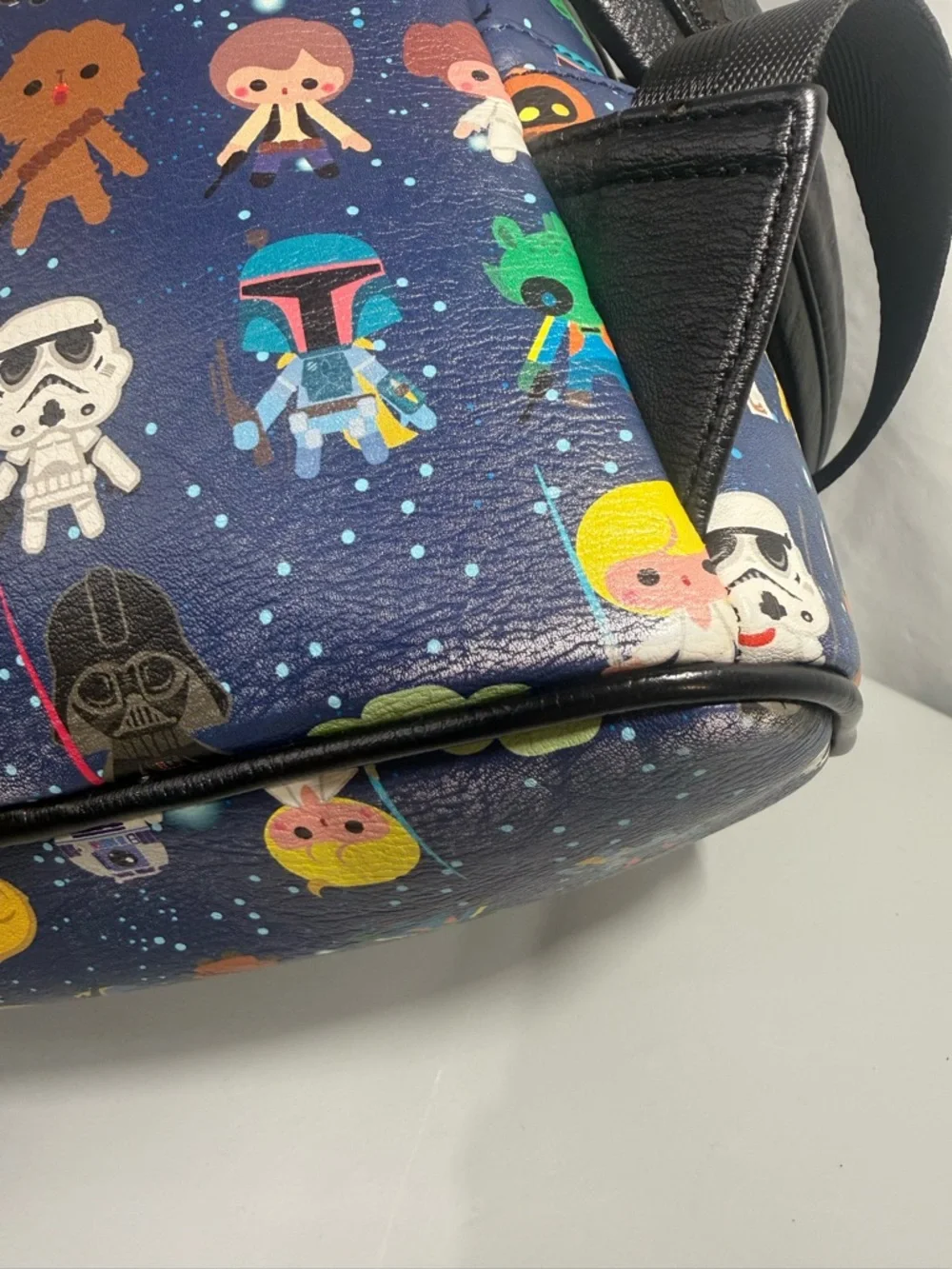 Loungefly Star Wars Mini Backpack Chibi Characters Print Disney Bag‎